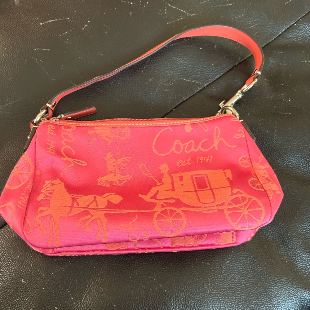 Coach Pink Orange shoulder bag